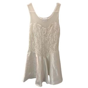 Super beautiful lace white lingerie fairy core top and skirt